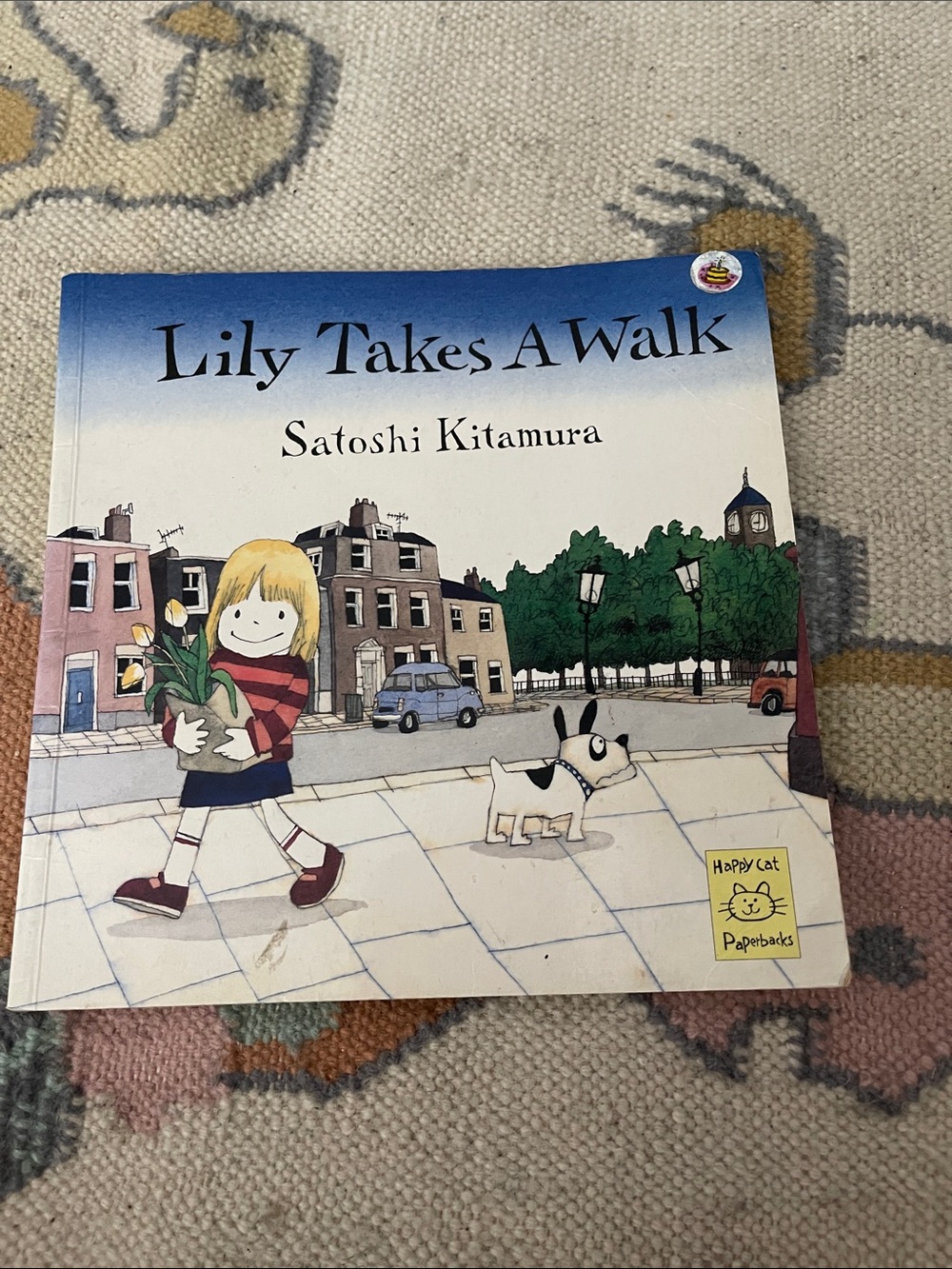 Lily Takes A Walk Kids Book by - Blue Cover